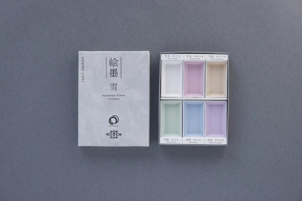 画像1: 【個数限定】絵墨　雪　6色セット　墨運堂 (1)